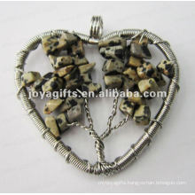 Spot Stone chip Stone Beads Lucky tree pendant